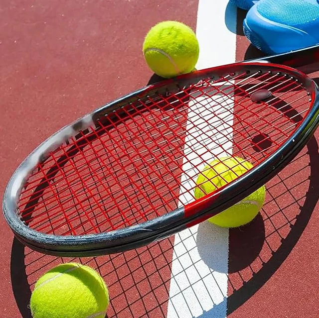 6/12pcs Tennis Balls with Mesh Carry Bag Practice Ball High Elasticity Pet Dog Playing Balls Outdoor Training Sports Competition 5