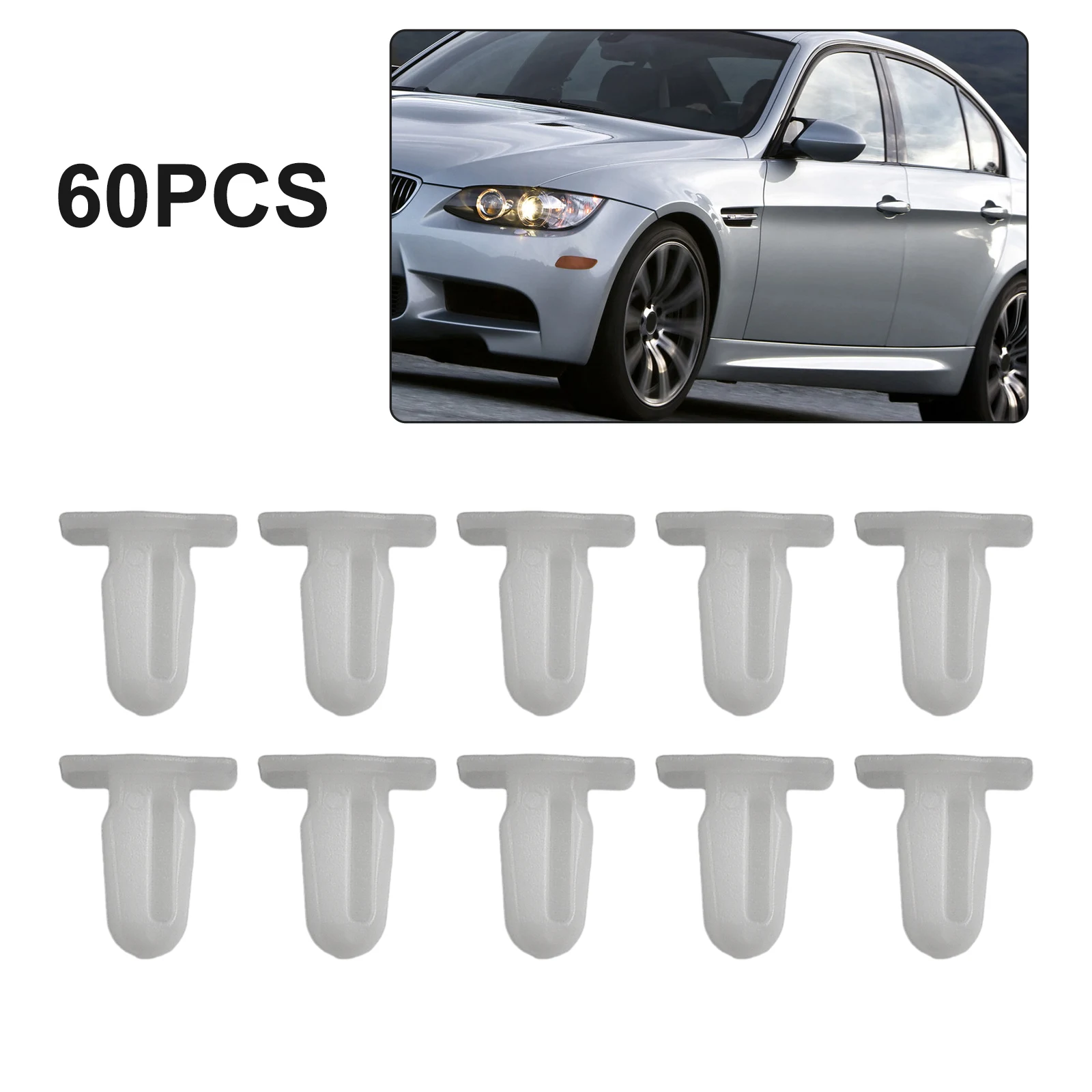 

Door Sill Trim Fastener Clips Auto Accessories Car Door Sill Car Clips Fastener Panel Clip 51471840960 60pcs Interior White