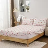 3PC Cherry Little Red Flower Bed Sheet Kawaii Bedding Set 100%Polyester 1Fitted Sheet 2Pillowcase Suitable for adults/children 3
