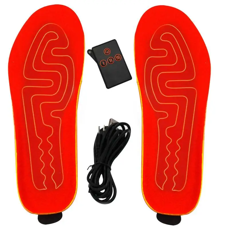 

1800mA Heated Insoles USB Foot Warming Insoles Thermal Electric Battery Powered Insoles Winter Outdoor Sports Ski Insoles Heated