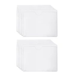 Waterproof Adhesive Plastic Card Sleeve with Top - Open Design (10PACK)