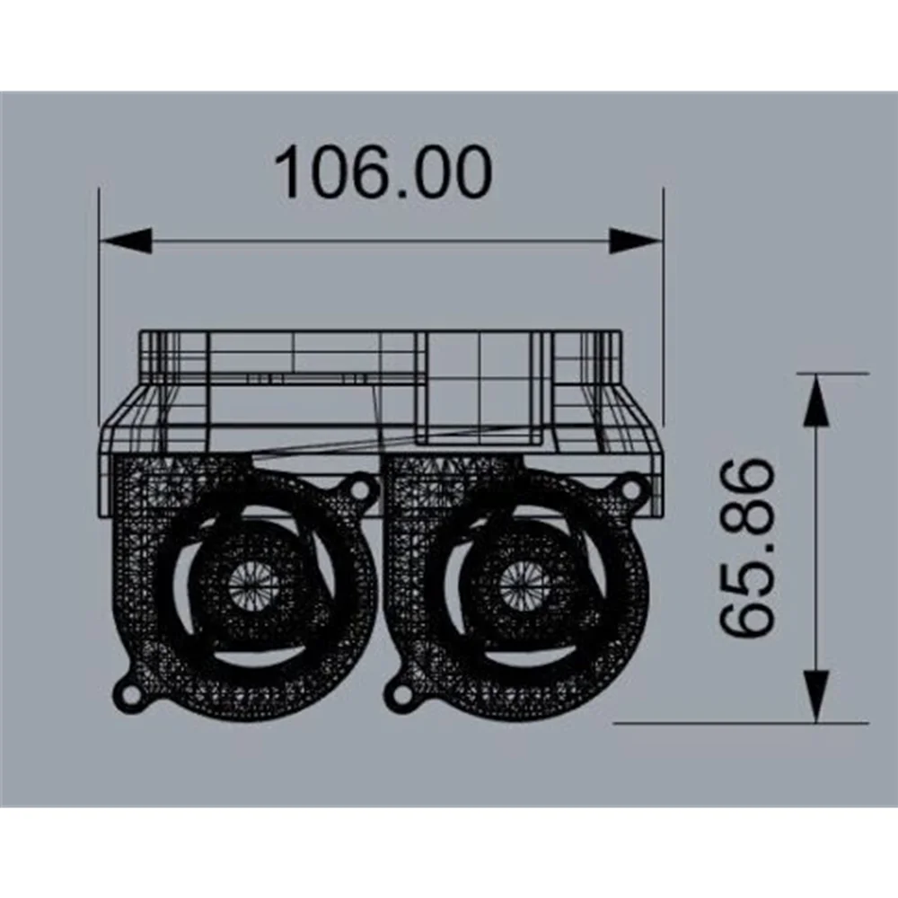 H100 Nvidia Dual 40mm Fan Adapter For NVIDIA Tesla GPUs - V100, P100, K80 Cooling Solution GPU Fan Adapter