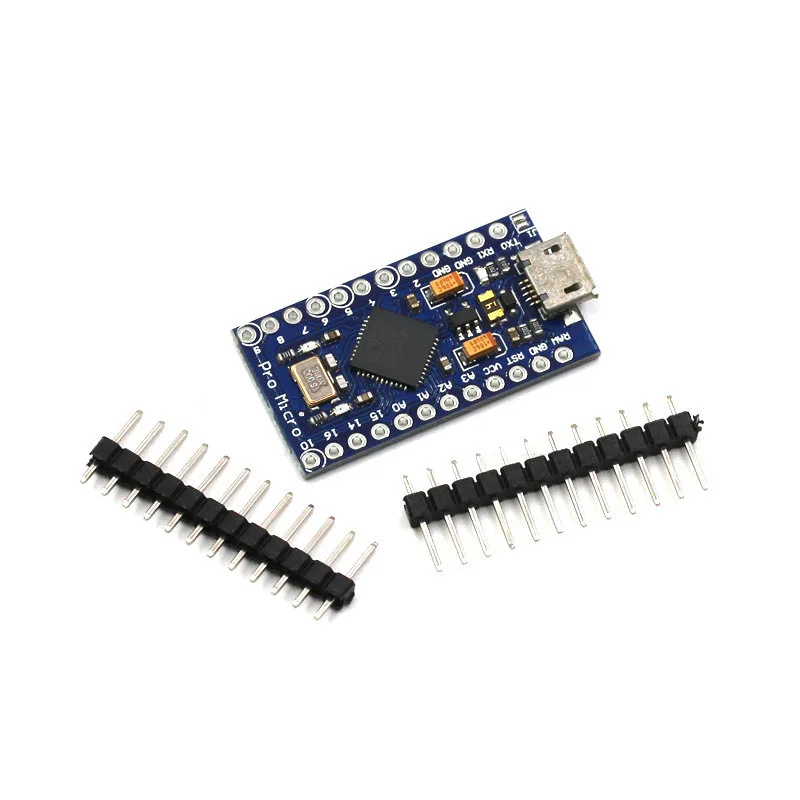 Enhanced Pro Micro 5V 16MHz Microcontroller Board with Dual Row Pin Header