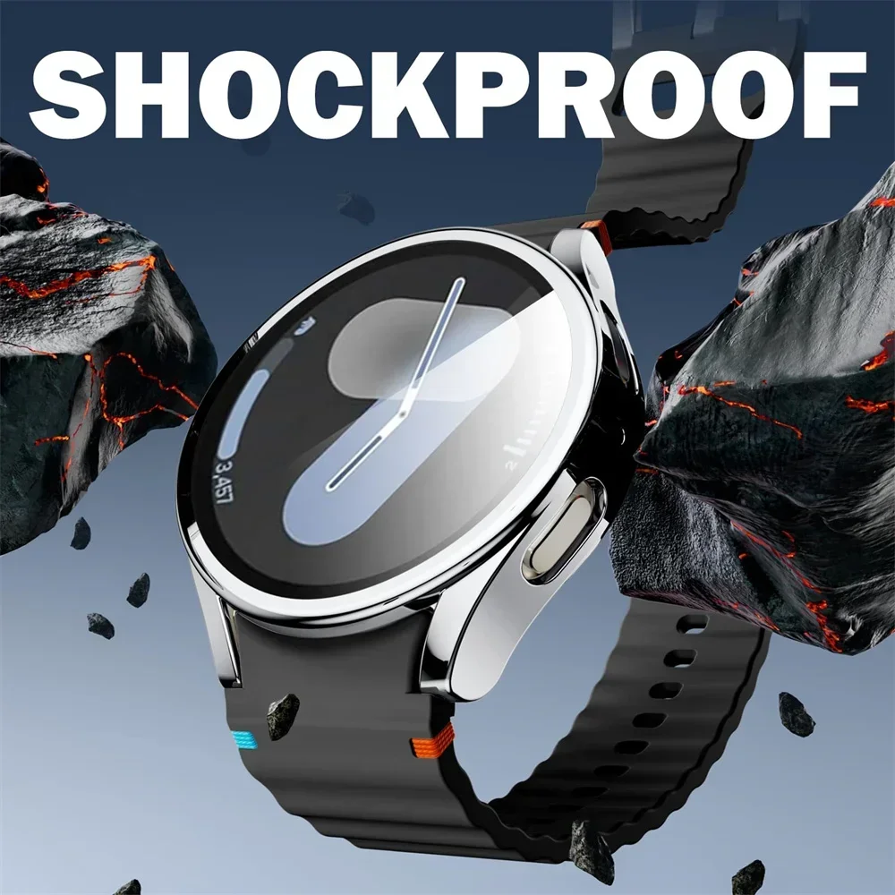 Premium All-Around TPU Bumper Protective Watch Case with Screen Protector - 40mm/44mm