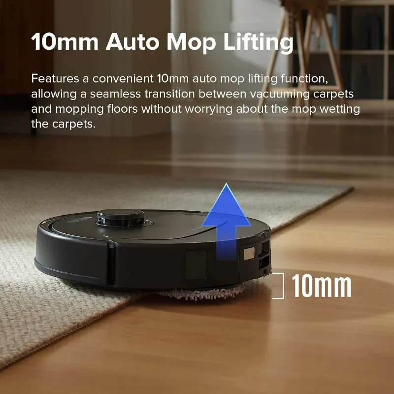 roborock Qrevo S Robot Vacuum and Mop, Self-Drying, Auto Mop Washing, 7000Pa Suction, Self-Emptying & Refilling,10mm Mop Lifting