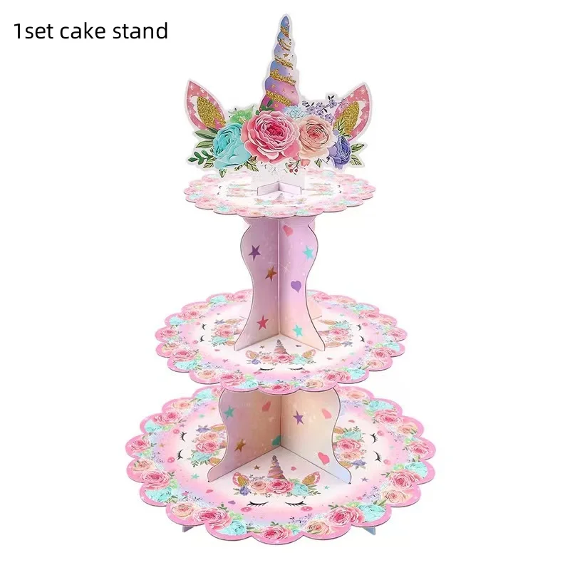 Einhorn-Partyzubehör, 1. Kindergeburtstag, Partydekorationen, Einhorn-Thema, Pappbecher, Teller, Ballon-Kuchenaufsätze, Babyparty, Mädchen – Detail 7