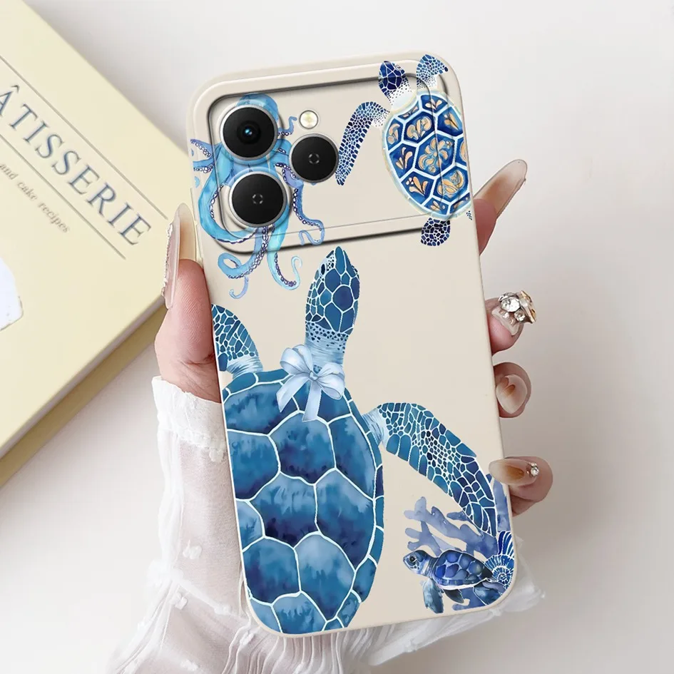 Tecno Spark 40 Cartoon Space Silicone Phone Case with Camera Protection