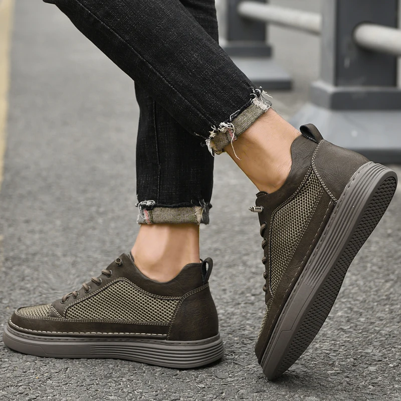 Skyboosts Scarpe Uomo Con Rialzo Nascosto Da 4/6/8/10 Cm – Sneakers Alla Moda, Traspiranti E Antiscivolo