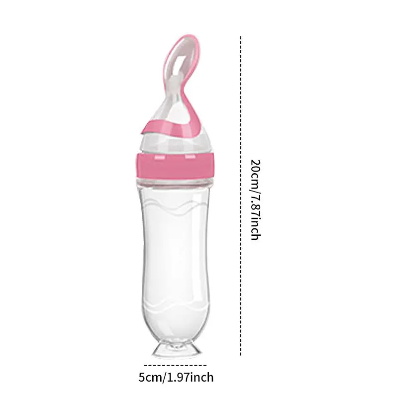 Baby Feeding Bottle Rice Cereal Bottle Spoon Milk Baby Training Feeder Food Supplement Food Spoon Bottles BPA Free
