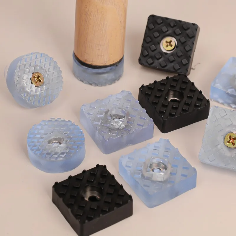 Black Rubber Non-Slip Floor Protector Pads for Furniture and Speaker Cabinets