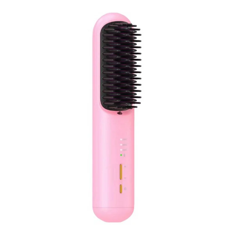 A005-Rechargeable Hair Straightener Negative Hair Straightener Curly Dual-Purpose Electric Curling Comb
