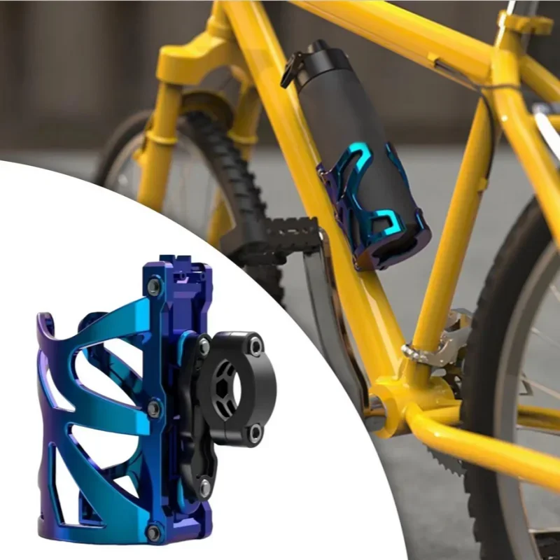 ABS Black Blue Motorcycle Handlebar Drink Holder
