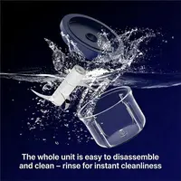 Grande tasse en verre B64B pour hachoir électrique sans fil à 6 lames, robot culinaire portable pour l'ail, la viande et le gingembre 3
