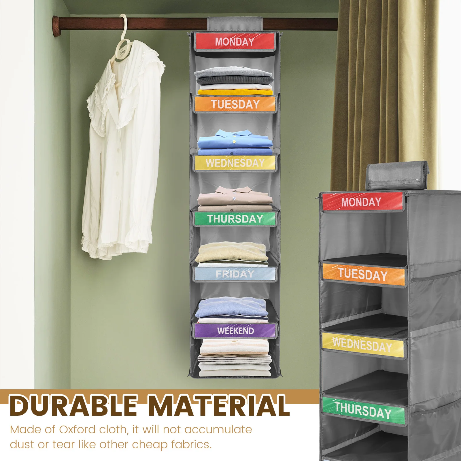 Foldable Closet Organizer Bag for Kids Clothes and Toys
