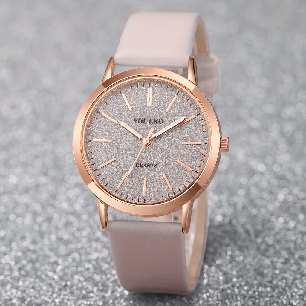 5PCS Ladies Roman Digital Quartz Watch Large Dial Full Sky Star Women's Watches Bracelet Set Birthday Gift No Box 3
