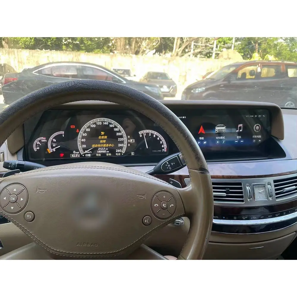 Reproductor Multimedia con pantalla Blu-ray y navegación GPS para Mercedes, autorradio 2 Din con Android 11, CarPlay, para Mercedes Benz Clase S W221 2005-2013