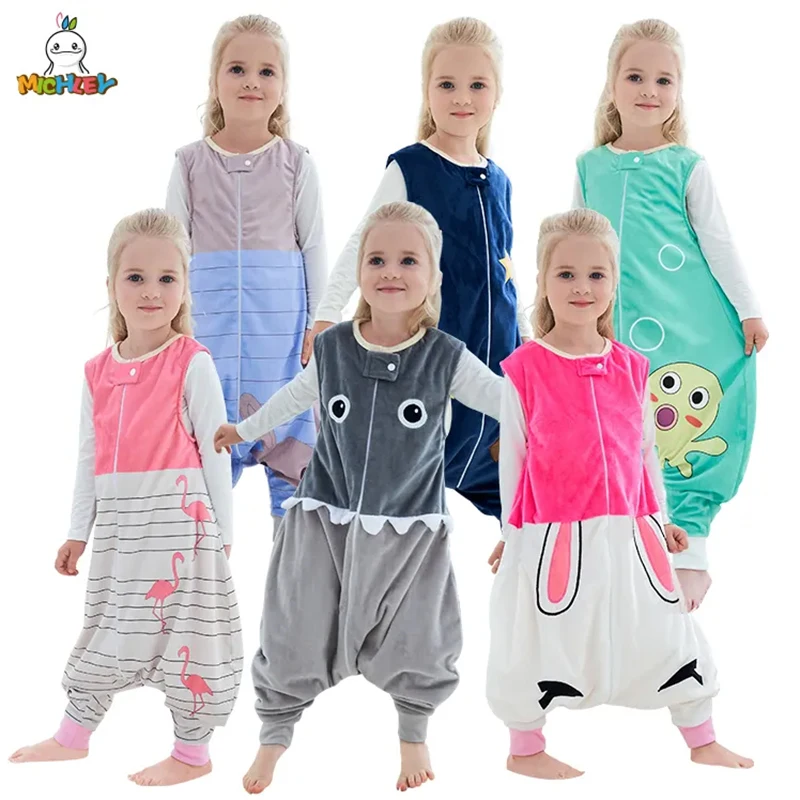 Kids Pajamas Halloween Cartoon Baby Sleeping Bag For Girl Boy 1-6T