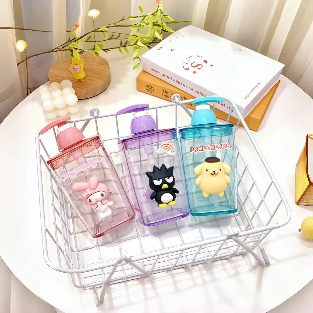 

Cute Hello Kitty Y2K Hand Sanitizer Bottle Sanrio Kawaii Anime Cinnamoroll My Melody Press To Dispense Bottles Transparent Toys