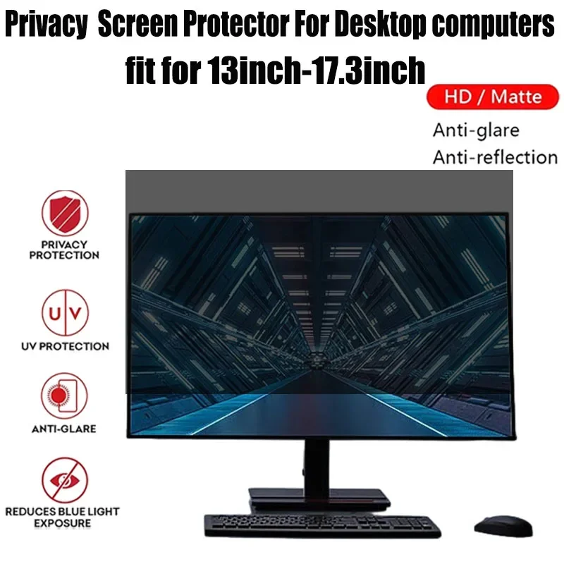 

Защитная пленка для экрана для компьютера 13 14 15,6 16 17 дюймов, антишпионский фильтр для настольных компьютеров, водонепроницаемая матовая пленка