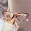 Cat Eye Hyperopia Eyeglasses Anti Blue Light Reading Glasses for Women Men Trendy Colorful Floral Frame Presbyopia Glasses 5