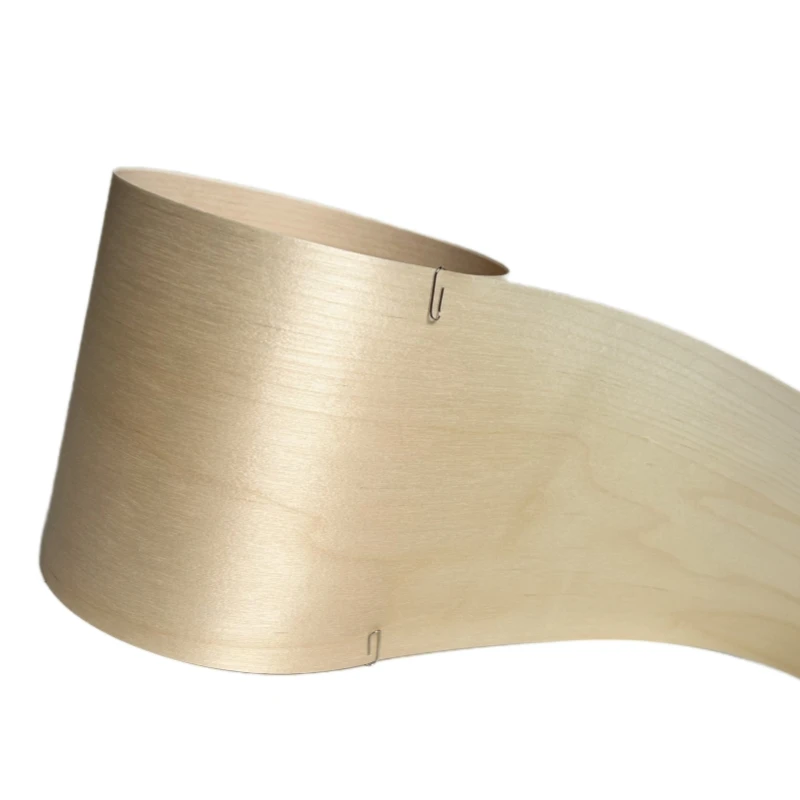 18*250cm White Birch Wood Veneer Roll Restoration Furniture Tabletops and Wall Birch Flat Cut Flexible Crafts Veneer Sheet wood veneer