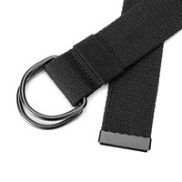 Tactical Canvas Men Belt High Quality Unisex Double D-Ring Buckle Waistband Casual Canvas Female Belt Fabric For Jeans 4