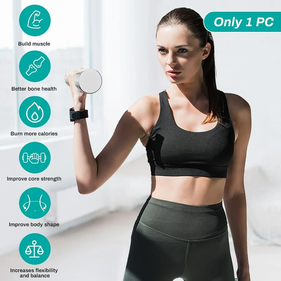 Single Steel Adjustable Dumbbell, 10lb Free Weight Single Dumbbell, Non-Slip and Comfortable Foam Handle, Adjustable Single Dumb