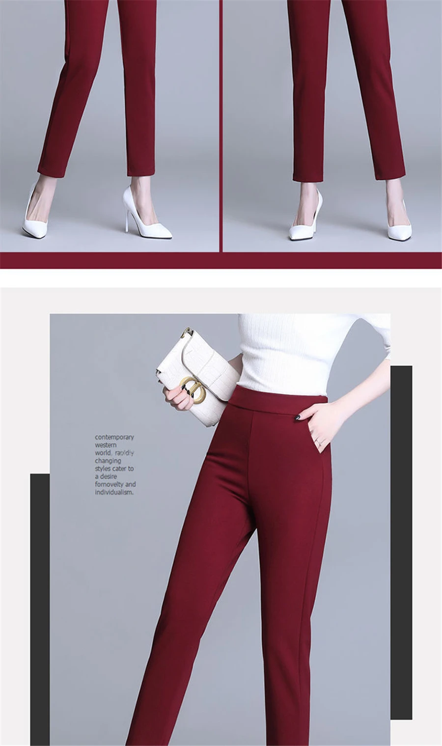 Women High Waist Suit Pants Spring Autumn Elastic Harem Pants Large Size Korean Fashion Casual Trousers Spring Autumn Leggings white pants