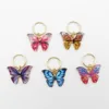 5Pcs/Pack Butterfly Pendant African Hair Braid Dread Dreadlock beads Rings French Twist Hair Accessories Hair Braiding Tool 4
