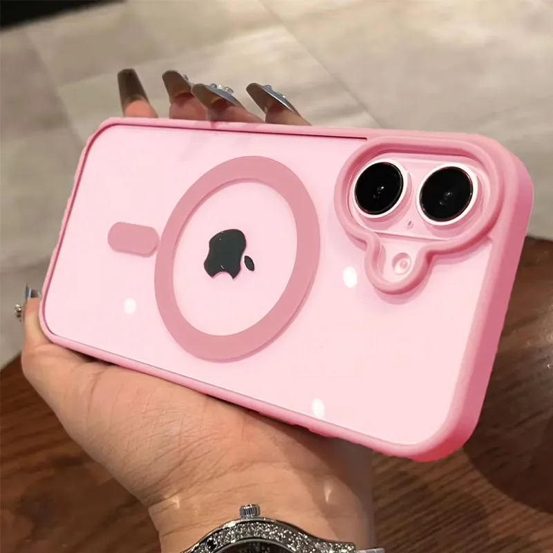 รูปสินค้า เคสใส MagSafe ใส่ iPhone ได้ทุกรุ่น ชาร์จไร้สายแม่เหล็ก