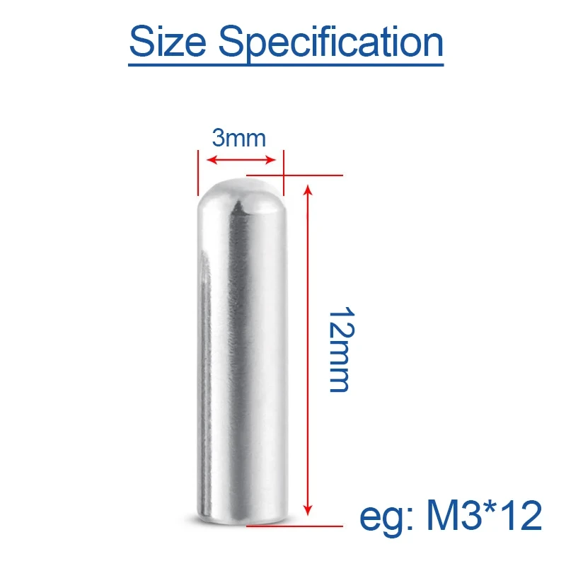 Cylindrical Locating Dowel Pin 10pcs/LOT 304 A2-70 Stainless Steel Cylindrical Pin Locating Dowel M0.6 M0.8 M1 M1.2 M1.5 M1.8 M2 M2.3 M2.5 M2.8 M3 M4 M5 M6 M8