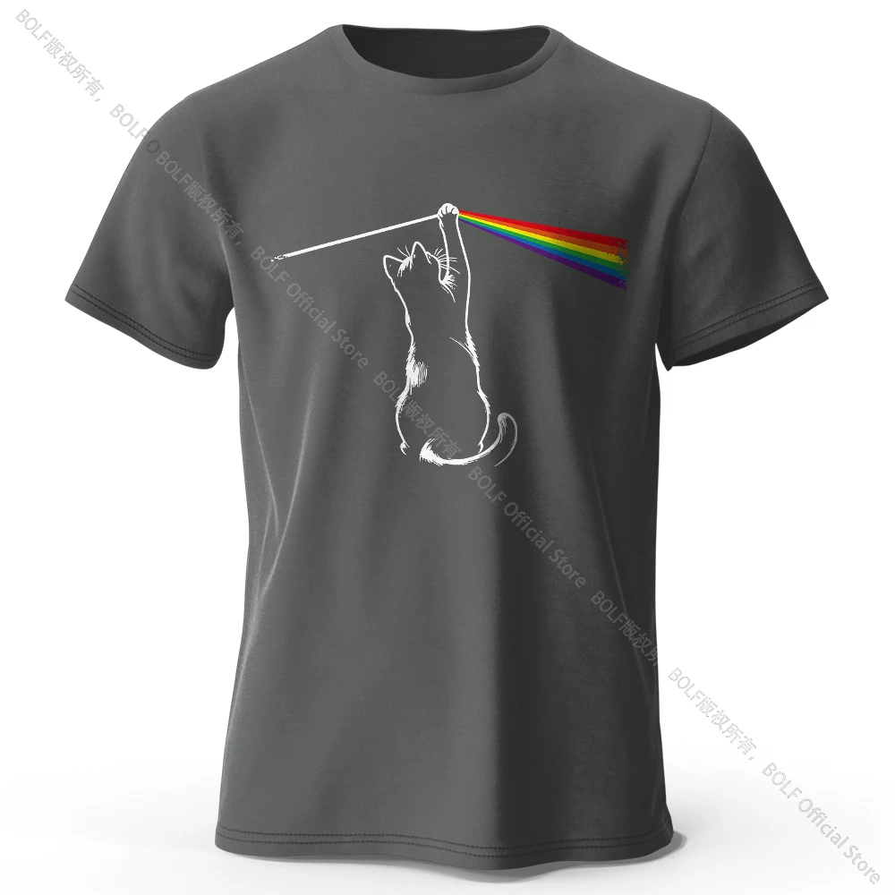Artistic Cat Portrait Cotton T-Shirt – Soft, Unisex Creative Tee