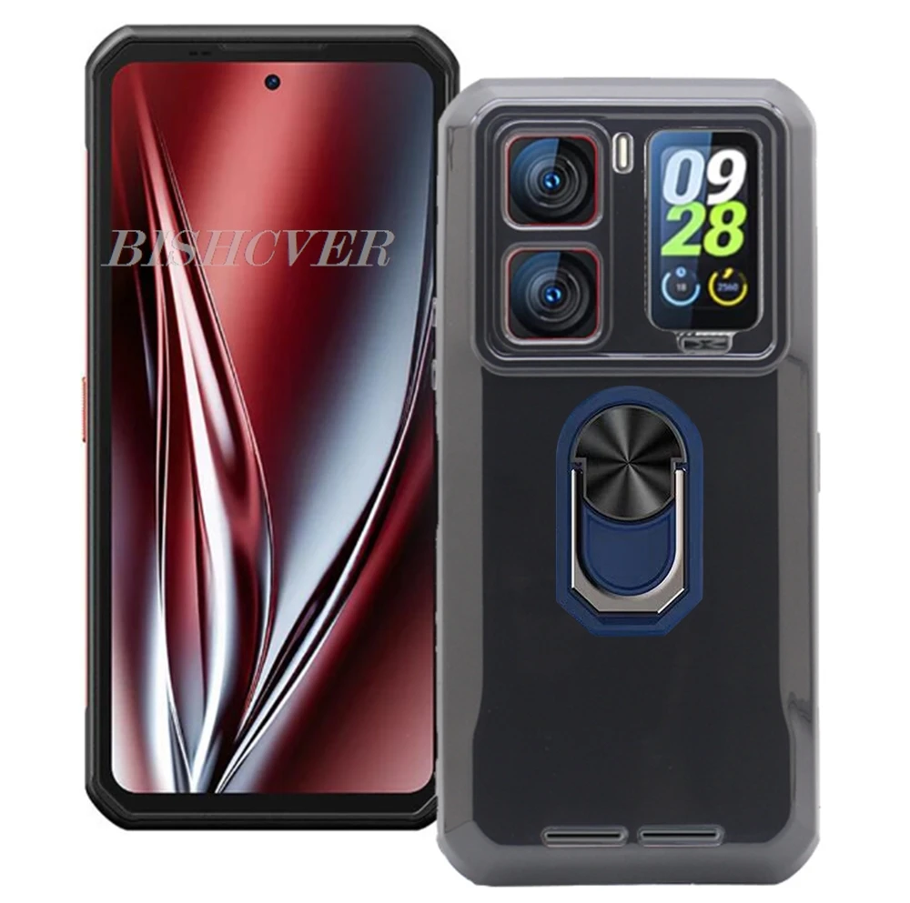Enhanced Product Title: Universal 6.8 Back Ring Holder Bracket Phone Case - TPU Soft Silicone Cover
