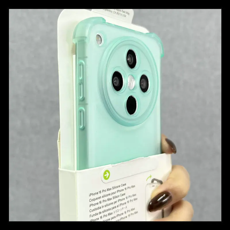 Shockproof Matte Soft Phone Case - Translucent Silicone Bumper