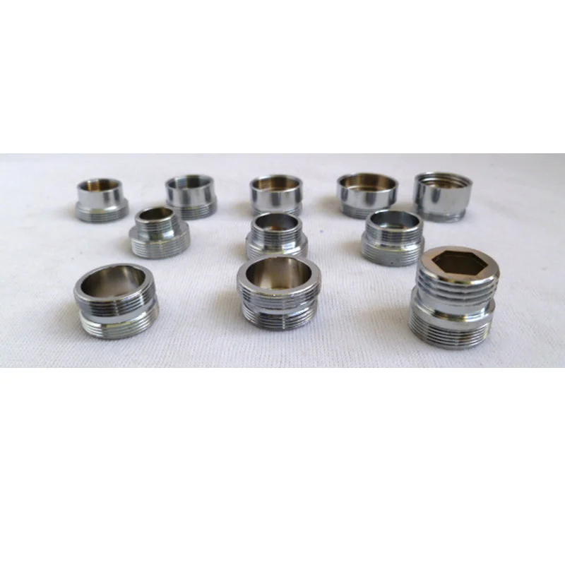 Chrome Brass Faucet Aerator Adapter Male Female M22 M24 G1/2" 3/4" Pipe Fittings Water Purifier Accessories M16 18 20 28 pipe fitting water faucet adapter water pipe fitting hose pipe fitting 1pc