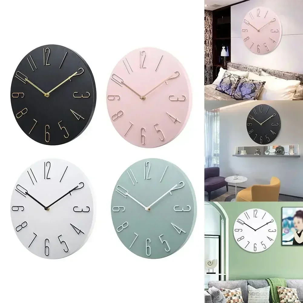 Description Picture 2 of itemWall clock living room household hanging fashion clock light luxury modern simple creative hanging wall ultra-quiet minimalist