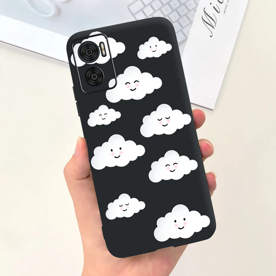 Stylish Marble Flower Soft Silicone Phone Case for Motorola Moto E Series
