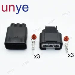 Premium 3 - Pin Waterproof Automotive Plug for Electric Wire Connections (Male female set)