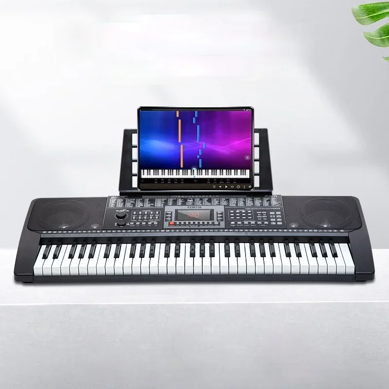61 Tasti Tastiera Elettronica Pianoforte Tastiera Elettronica Nera Portatile Intelligente Tastiera Elettronica Strumenti Musicali Ei50Ek