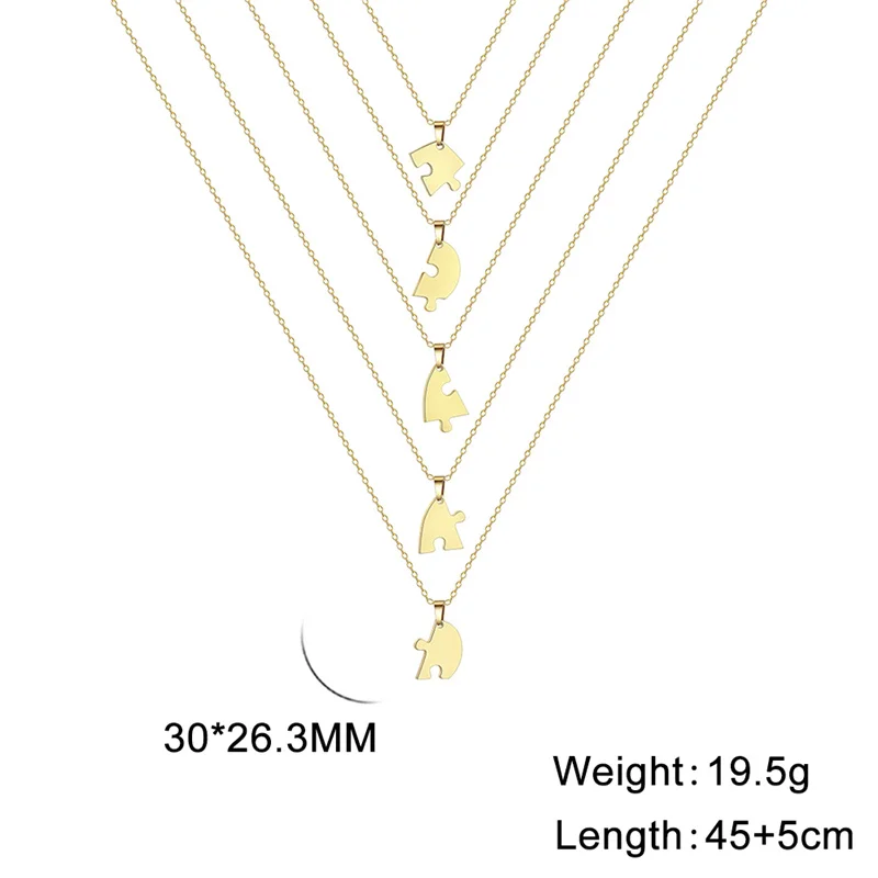 Herzförmige Anhänger-Halskette für Frauen und Mädchen, Edelstahl-Halsketten, Kette für Liebende, Freundschaft, personalisierte Familien-Geschenke, beste Geschenke – Detail 22
