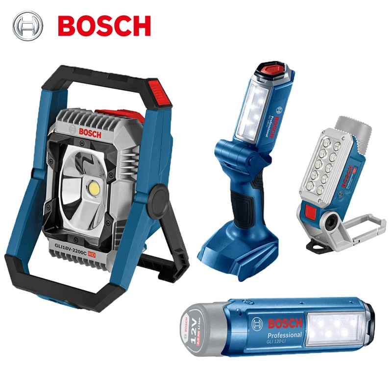 Bosch Professional 12V 18V Cordless Work Light GLI120LI GLI180LI
