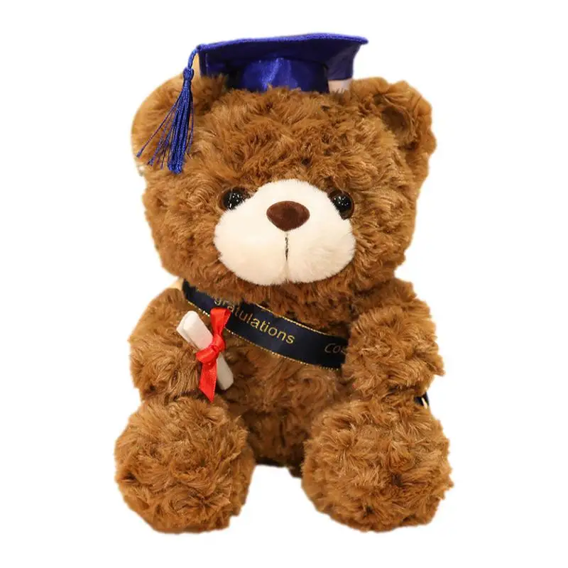 Graduation Bear Gift 9 Inch Graduation Plush Bear Toy Plush Bear Stuffed Animal Doll Graduation Gift Bear For Table Shelf Decor
