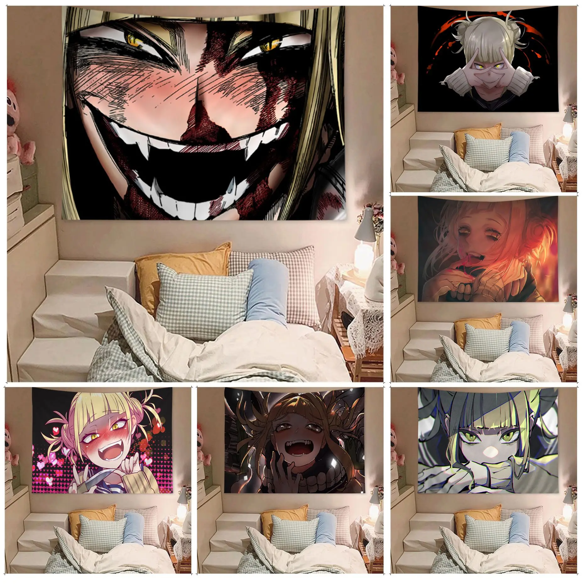 

Anime Toga Himiko Colorful Tapestry Wall Hanging Cheap Hippie Wall Hanging Bohemian Wall Tapestries Mandala Wall Hanging Home