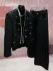 Trendy Male Light Luxury High-end Small Fragrant Coats Men's 2024 Autumn Winter New Chic Black Jackets Trendy Short Jacket Tops 4