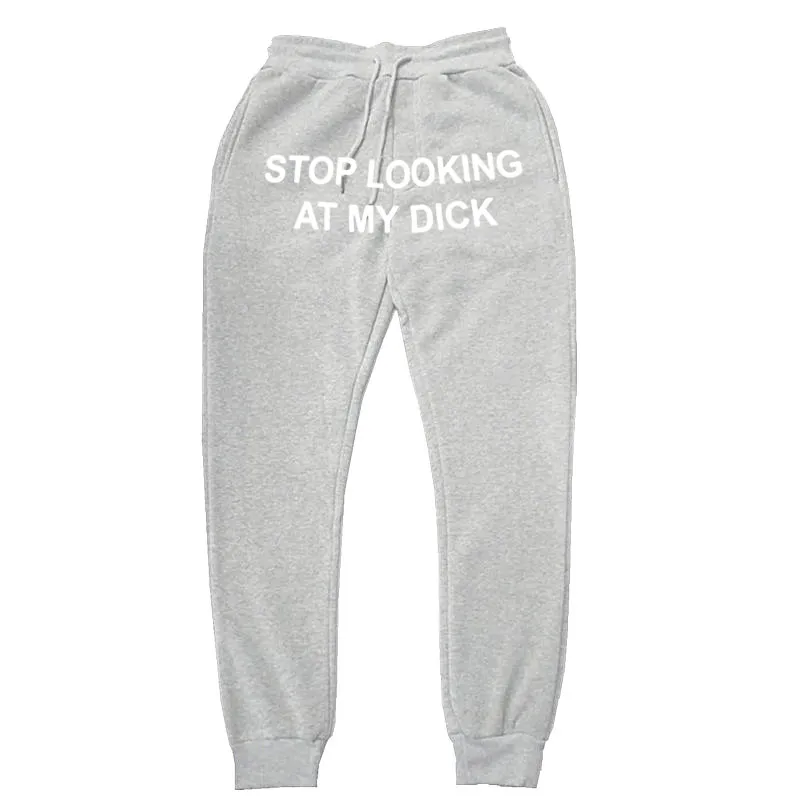 Men Women Joggers Sweat Pants Stop 