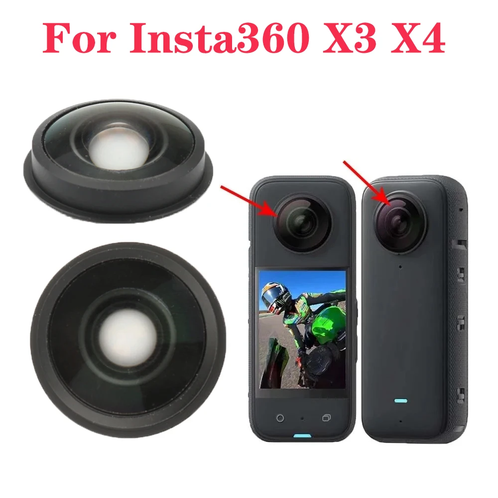 New High Quality For Insta360 X3/One X3 Glass Lens Replacement Action Camera Repair Parts for Insta360 X4 Accessories