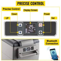 Портативный автомобильный холодильник 12 В 24 В автомобильный холодильник двухзонный морозильник компрессорный охладитель для дома на открытом воздухе кемпинг — изображение 6