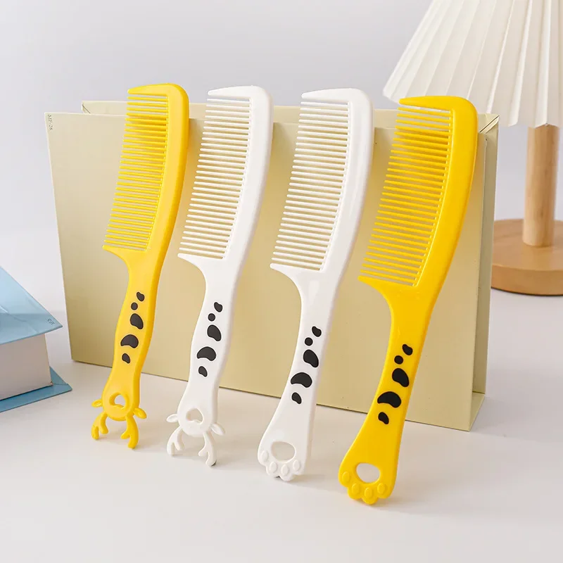 Cute Cartoon Cat Claw Antler Anti-screw Hair Brush Plastic Portable Untangling Activity Gym Hairbrush Comb for Women Girls Thing