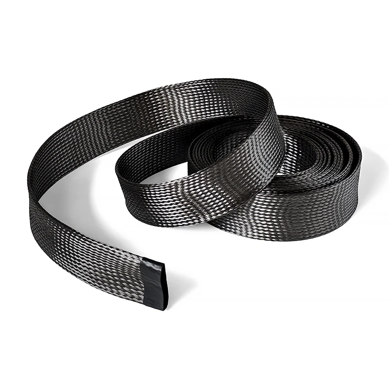 탄소 섬유 튜브 고강도 보호 슬리브, 고온 저항 편조 메쉬 와이어 슬리브, 2mm-40mm