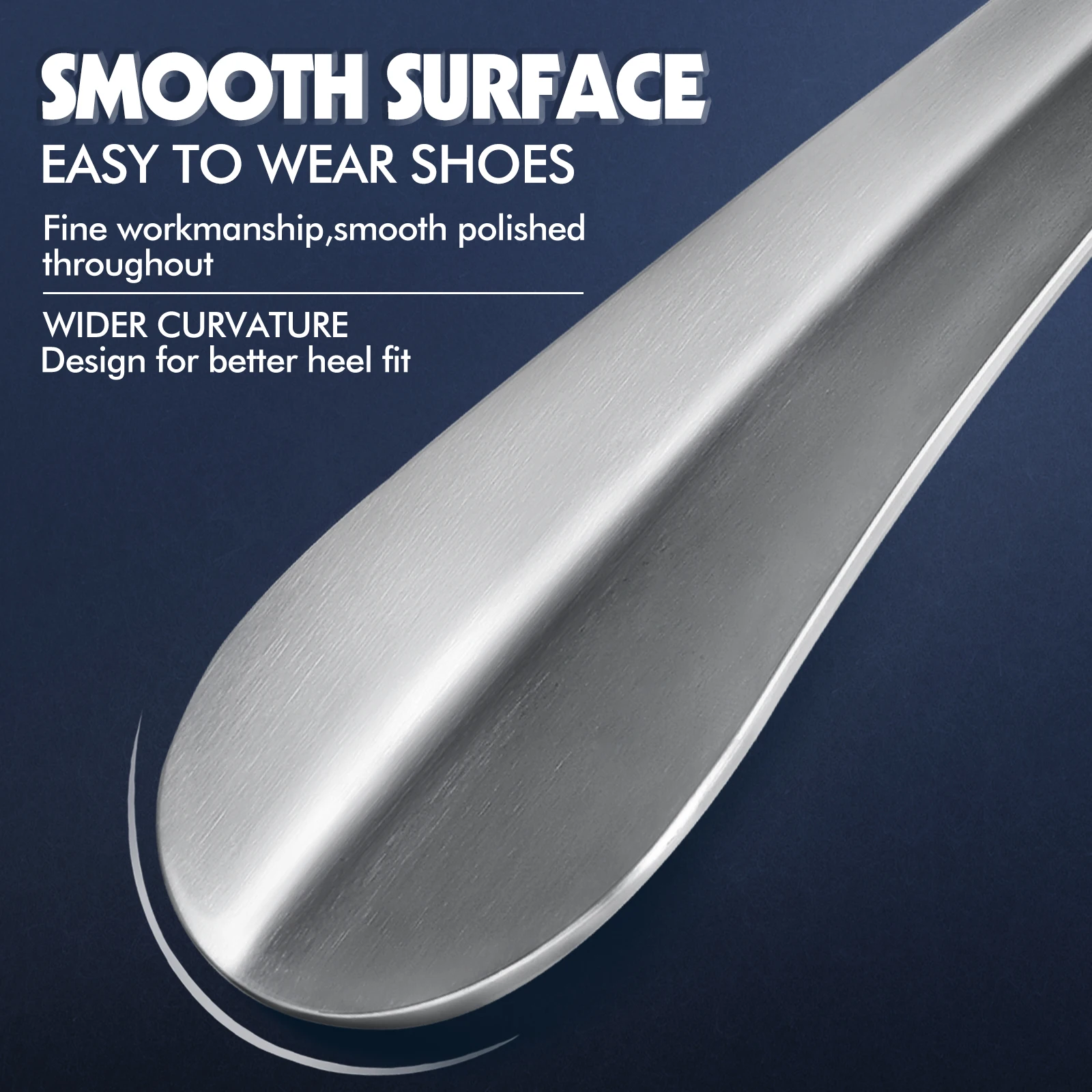 Shoe Horn 7.3 Inch Professional Men Women Stainless Steel Metal Travel Shoehorn Wear Helper Lifter